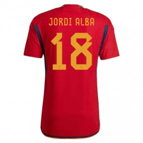 Prima Maglia Spagna Mondiali 2022 Jordi Alba 18
